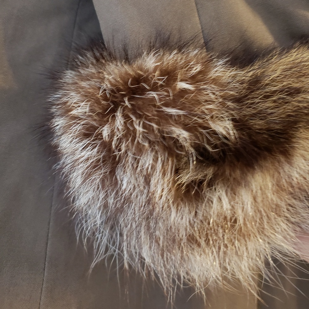 🔥Aquascutum vintage fur trim women's trench coat - Picture 4 of 8